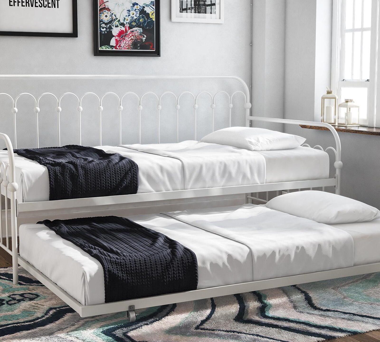 Bright Pop Daybed w/Rollout Trundle